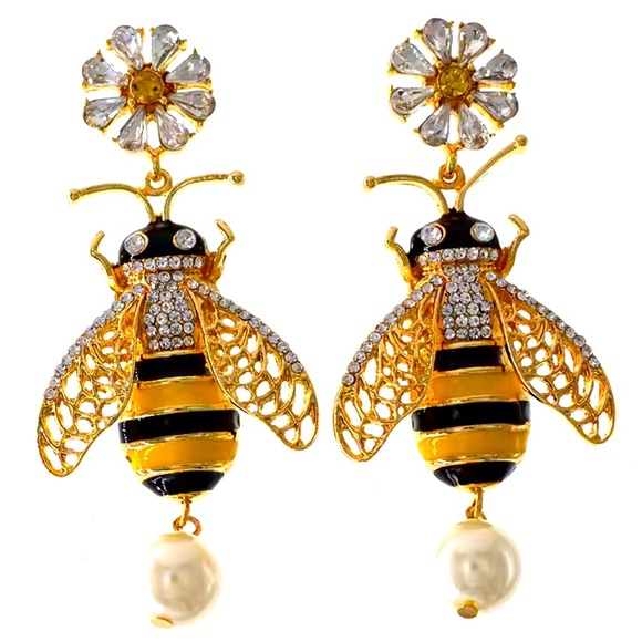 kate spade Jewelry - KATE SPADE NEW YORK ♠️ ALL ABUZZ 🐝 BUMBLE BEE 🐝 Statement Earrings